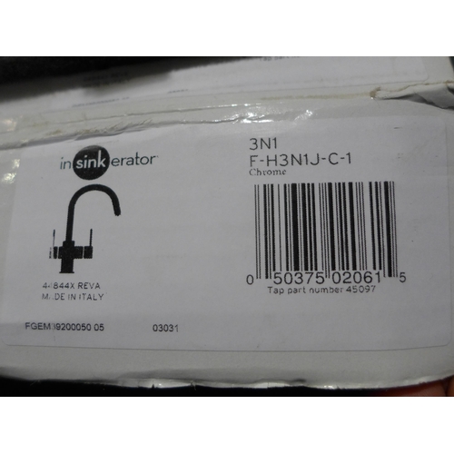 3079 - Insinkerator 3-N-1 Chrome Reva Tap Model: F-H3NIJ-C-1 * This Lot Is Subject To Vat