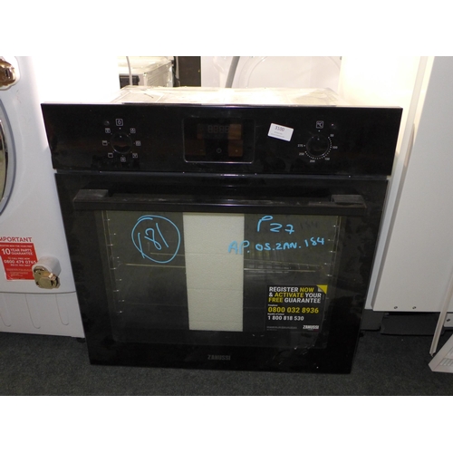 3100 - Zanussi Single Multifunction Oven - Black (H589Xw594XD568) Model: ZOHNX3K1 * This Lot Is Subject To ... 