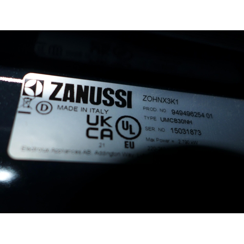 3100 - Zanussi Single Multifunction Oven - Black (H589Xw594XD568) Model: ZOHNX3K1 * This Lot Is Subject To ... 