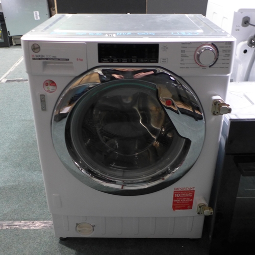 3101 - Hoover H-Wash 300 Lite - Integrated 9KG Washing Machine  (H820Xw600XD525) - Model No:- HBWOS69TMCE-8... 