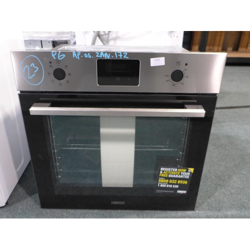 3102 - Zanussi Single Multifunction Oven (H589Xw594X568) - Model No.:- ZOHNX3X1, Original RRP £265.83 Inc. ... 