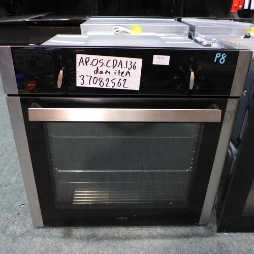 3124 - CDA Single Multi-Function Oven (H595Xw595XD567) - Model No:- SK310SS, Original RRP £300 Inc. Vat * T... 