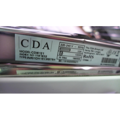 3133 - CDA Integrated Dishwasher (H820Xw598Xd550) - Model No:- CDI6121, Original RRP £331.67 Inc. Vat * Thi... 