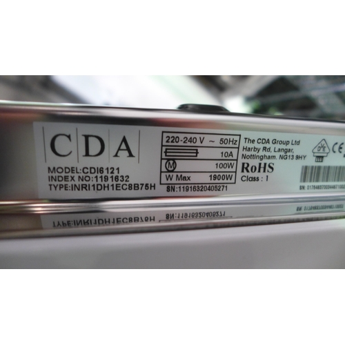 3134 - CDA Integrated Dishwasher (H820Xw598XD550) - Model No:- CDI6121, Original RRP £331.67 Inc. Vat * Thi... 