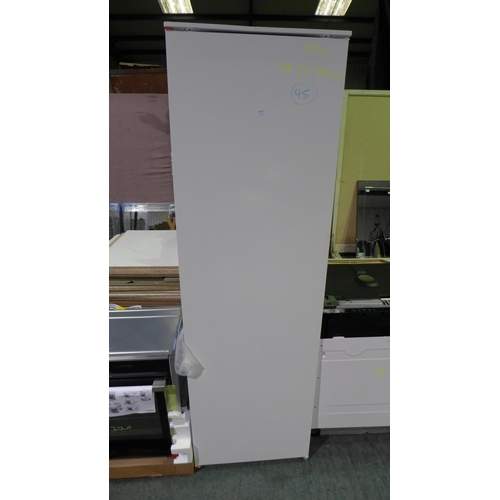 3135 - Zanussi Integrated Tower Freezer (Frost Free) (H1772Xw548XD549) - Model No:- ZUNN18FS1, Original RRP... 