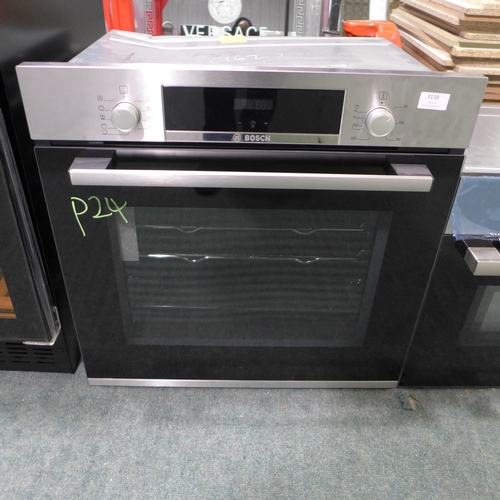 3138 - Bosch Serie 4 Single Oven (H595Xw594XD548) - Model No:- HBS534BS0B, Original RRP £357.50 Inc. Vat * ... 