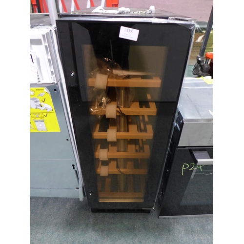 3139 - Viceroy Under Counter Wine Cooler (H870Xw295XD570) - Model No:- WRWC30BKED, Original RRP £332.50 Inc... 