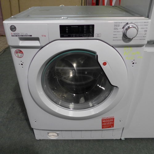 3142 - Hoover H-Wash 300 Lite Integrated Washing Machine (8Kg) (H820Xw600Xd525) - Model No:- HBWS48D1E80, O... 