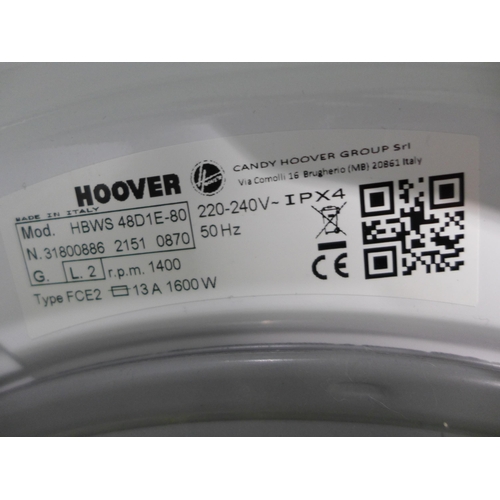 3142 - Hoover H-Wash 300 Lite Integrated Washing Machine (8Kg) (H820Xw600Xd525) - Model No:- HBWS48D1E80, O... 