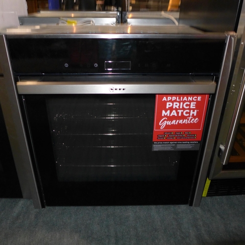 3148 - Neff Single Multifunction Variosteam Pyrolytic Oven - Stainless Steel (H595Xw596XD548) * This Lot Is... 