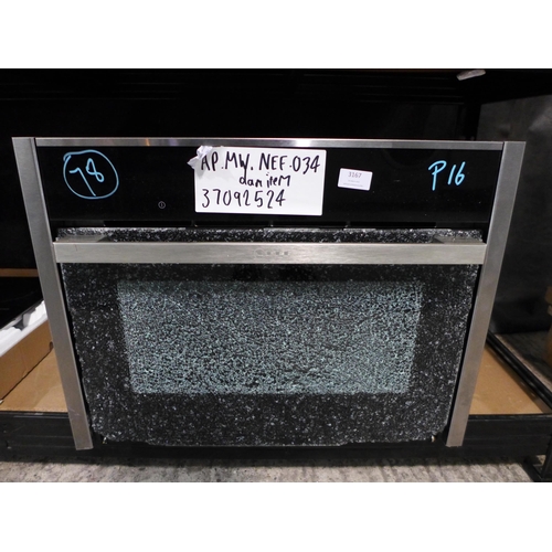 3167 - Neff N70 Built-In Microwave (H455Xw595Xd545) - Model No:- C17UR02N0B, Original RRP £640 Inc. Vat * T... 