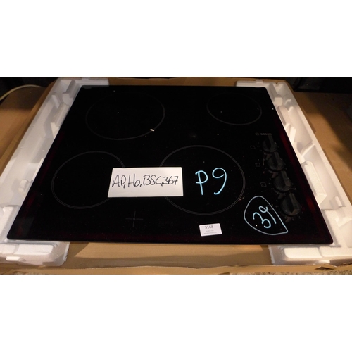 3168 - Bosch Ceramic 4-Zone Hob (H46Xw592Xd522) - Model No:- PKE611CA1E, Original RRP £290.84 Inc. Vat * Th... 