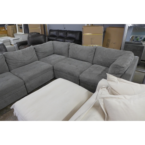 1544 - Tisdale Six Piece Modular Sectional Fabric Sofa, original RRP £1916.66 + VAT (4086-9) * This lot is ... 