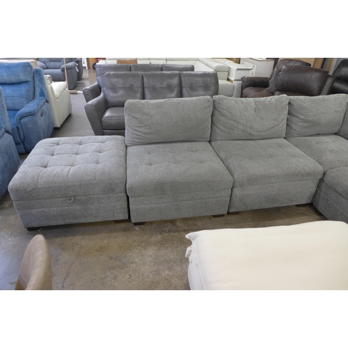 1544 - Tisdale Six Piece Modular Sectional Fabric Sofa, original RRP £1916.66 + VAT (4086-9) * This lot is ... 