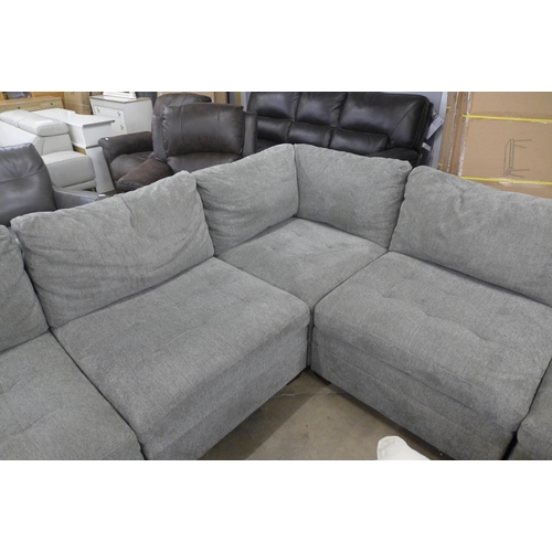 1544 - Tisdale Six Piece Modular Sectional Fabric Sofa, original RRP £1916.66 + VAT (4086-9) * This lot is ... 