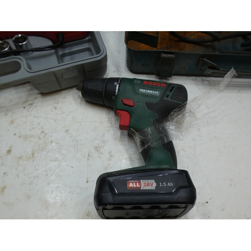 2035 - makita 110v drill, 12v battery driven impact wrench & Bosch cordless drill & battery