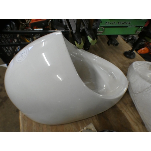 2067 - 3 Unused Armitage Shanks porcelain urinals