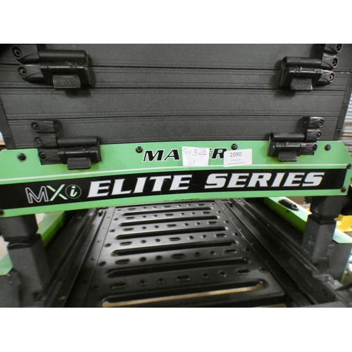 2090 - Maver Elite Series MX1 fishing box with cassette/extending foot plate