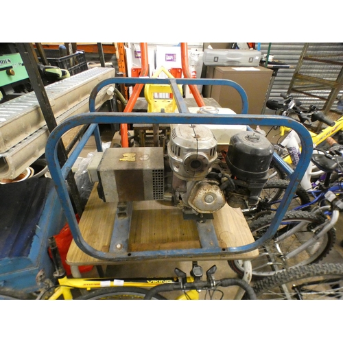 2091 - Honda framed twin outlet petrol-driven generator - W