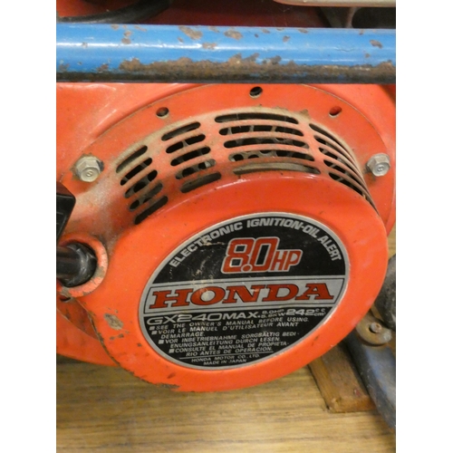 2091 - Honda framed twin outlet petrol-driven generator - W