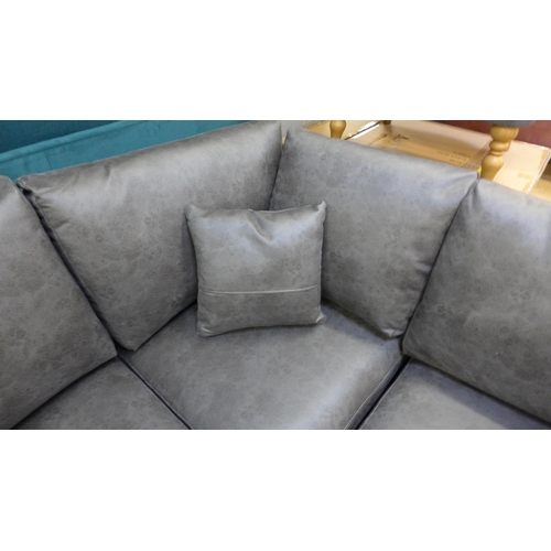 1552 - An Austin milan charcoal upholstered LHF corner sofa RRP £1,399