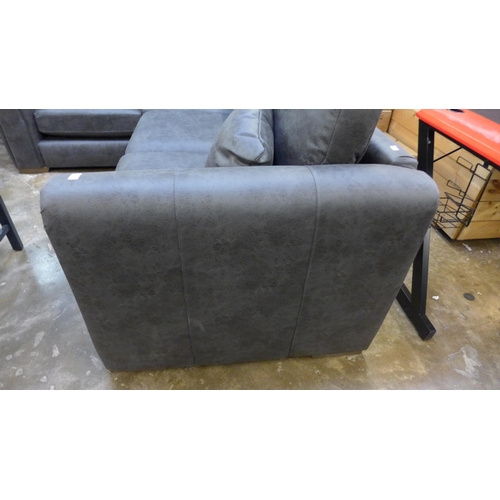 1552 - An Austin milan charcoal upholstered LHF corner sofa RRP £1,399