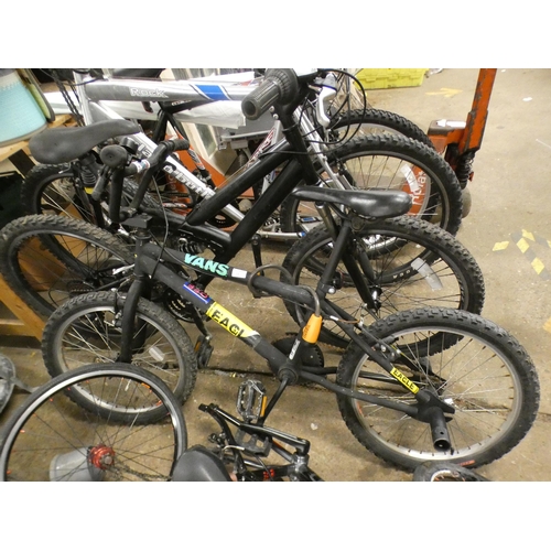 2395 - Black Vans BMX bike with dual suspension