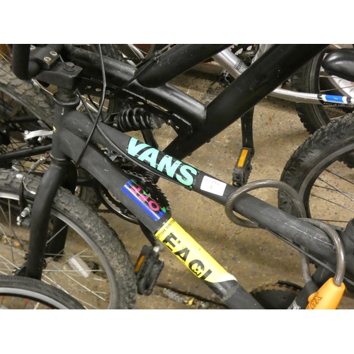 2395 - Black Vans BMX bike with dual suspension