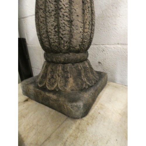 2419 - A garden birdbath approx 75cm tall