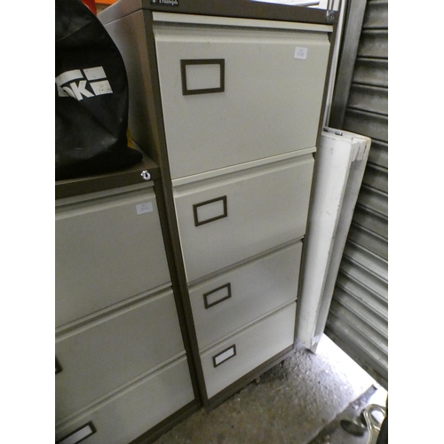 2434 - Triumph 4-drawer 1.5m tall filing cabinet, no keys