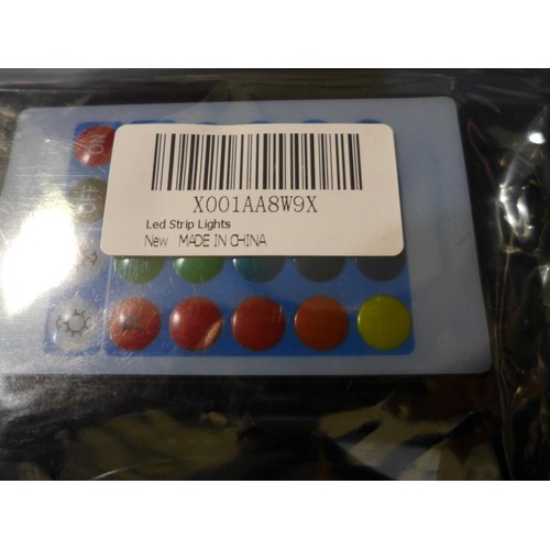 3110 - Five sets of USB LED strip lights for TVs, monitors, etc. (with remotes)