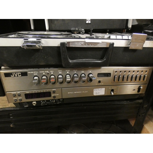 2338 - JVC VHS player with Sanyo GN2311NK solid state music system