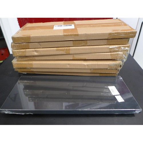 3078 - Eight Black mini floating shelves