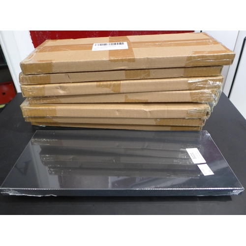 3079 - Eight Black mini floating shelves