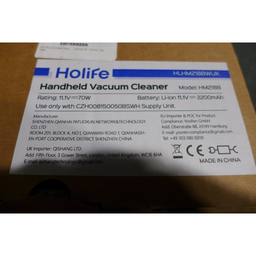 3129 - A Holife 70w hand held vacuum cleaner (model HM218B)