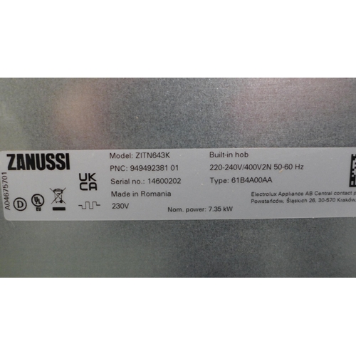 3154 - Two x Zanussi 4-Zone Induction Hobs (H44XW590XD520) - (ZITN643K) Original RRP £249.17 Inc. Vat * Thi... 