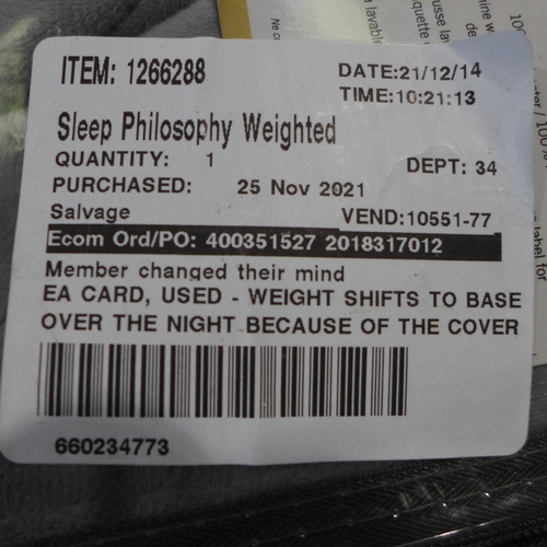 3010 - Weighted Blanket (182cm x 122cm) (246 -66)* This lot is subject to vat