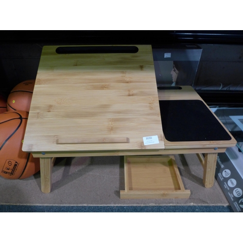 3030 - Wooden Lap Tray With Drawer(246 -64)* This lot is subject to vat