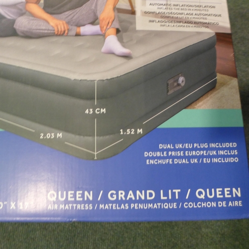 3040 - Sealy queen size Fortech Airbed  With Built In Pump    (244-215)  * This Lot Is Subject To Vat