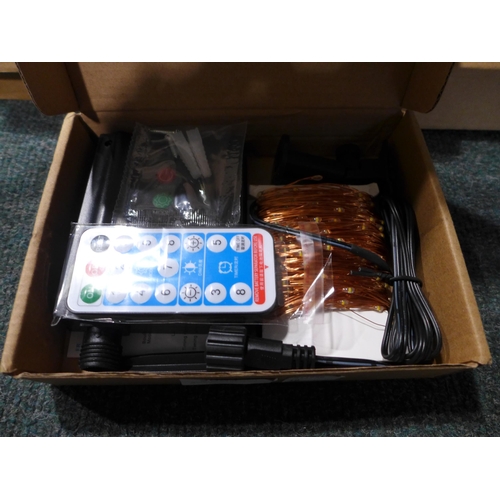 3084 - Four boxes of Auoplus solar string lights