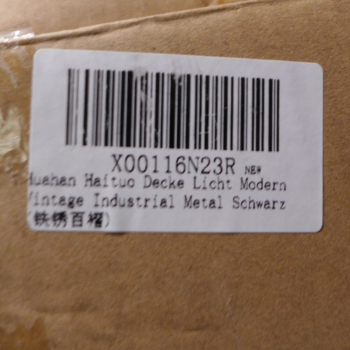 3092 - 2 Industrial style copper effect lampshades