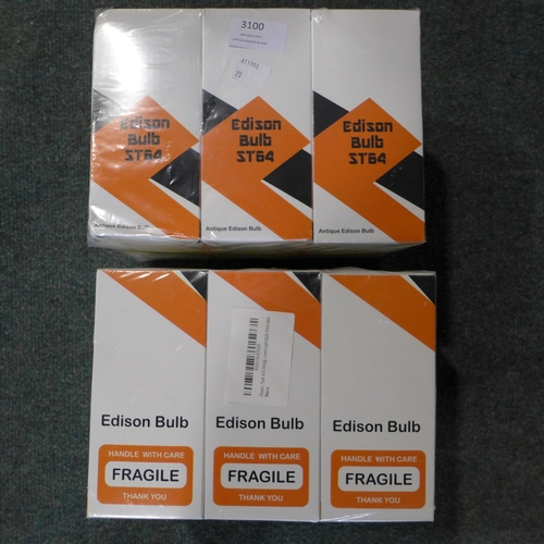 3100 - 12 Antique ST64 Edison bulbs