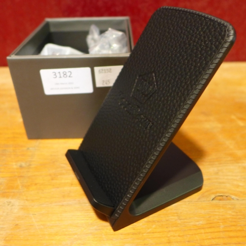 3182 - Black Leather Mounted Pad (245-180) * This lot is subject to VAT