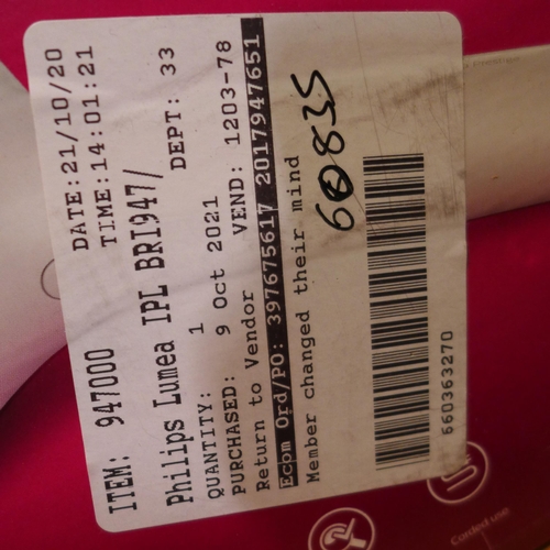 3217 - Philips Lumea epilator (BRI947/00), original RRP £308.33 + VAT    (245-225) * This lot is subject to... 