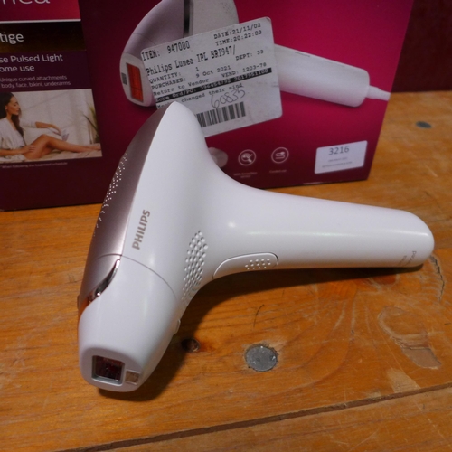 3216 - Philips Lumea epilator (BRI947/00), original RRP £308.33 + VAT    (245-224) * This lot is subject to... 