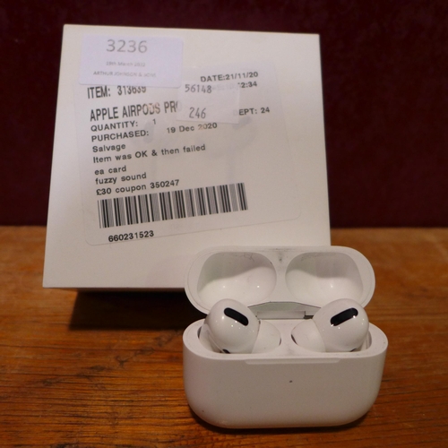 3236 - Apple Airpods Pro, Original Rrp £189.99 + Vat        (244-211)  * This Lot Is Subject To Vat