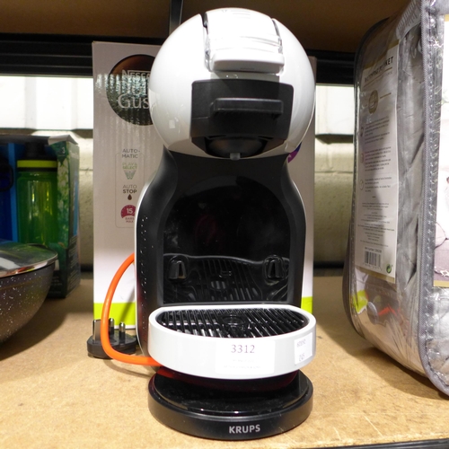 3312 - Krups Mini Me Anthricite coffee machine (245-168) * This lot is subject to VAT