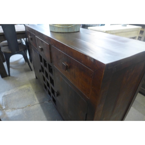 1598 - A mango wood sideboard *This lot is subject to VAT