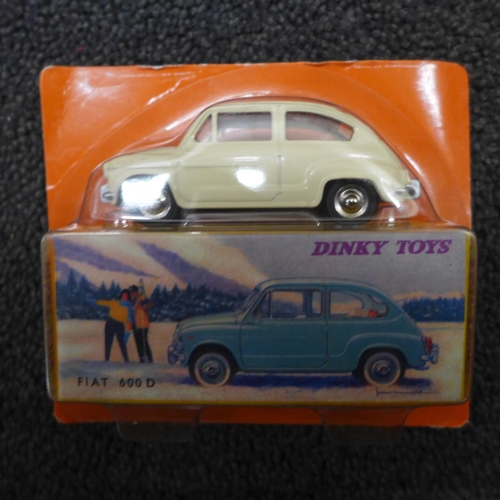 760 - Sixty Norev China Dinky Toys Atlas Fiat 600D model vehicles, all sealed and boxed