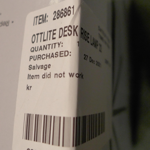 3053 - Ottlite LED Desk Lamp with Clock (246-369)